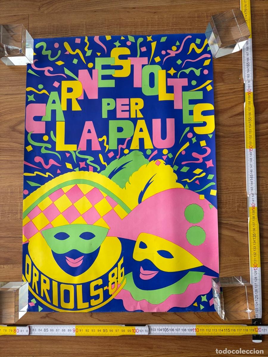 Carteles: Cartel poster Carnestoltes per la pau Orriols 1984