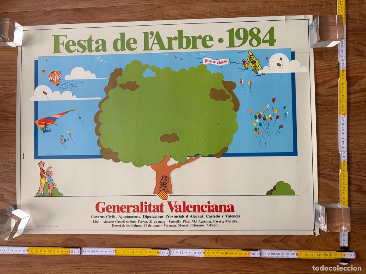 Carteles: Cartel poster Festa de l&rsquo; arbre 1984 Valencia Marsilla