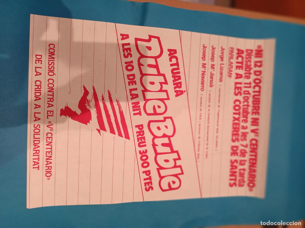 Carteles: CARTEL COMISSIO V CENTENARIO CRIDA SOLIDARITAT DUBLE DUBLE