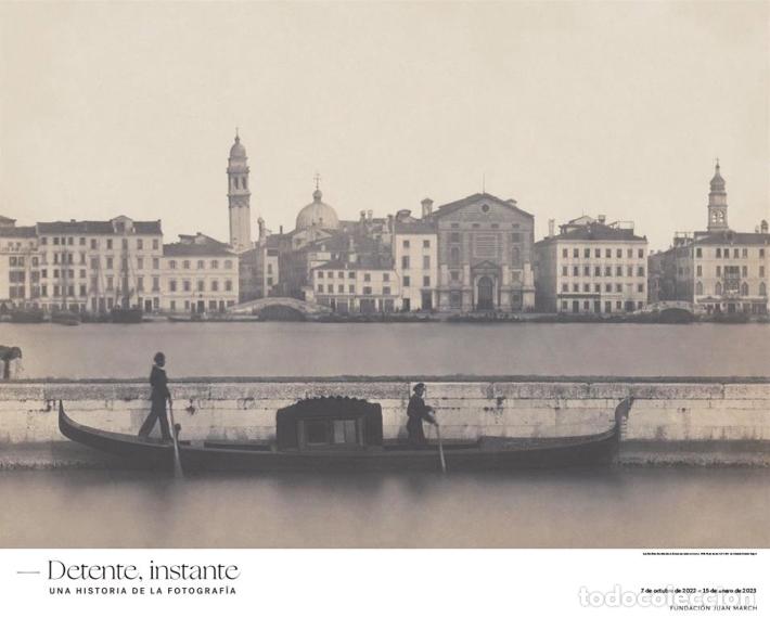 Carteles: Ippolito Lafranchini - G&oacute;ndola con Venecia como tel&oacute;n de fondo, c. 1855