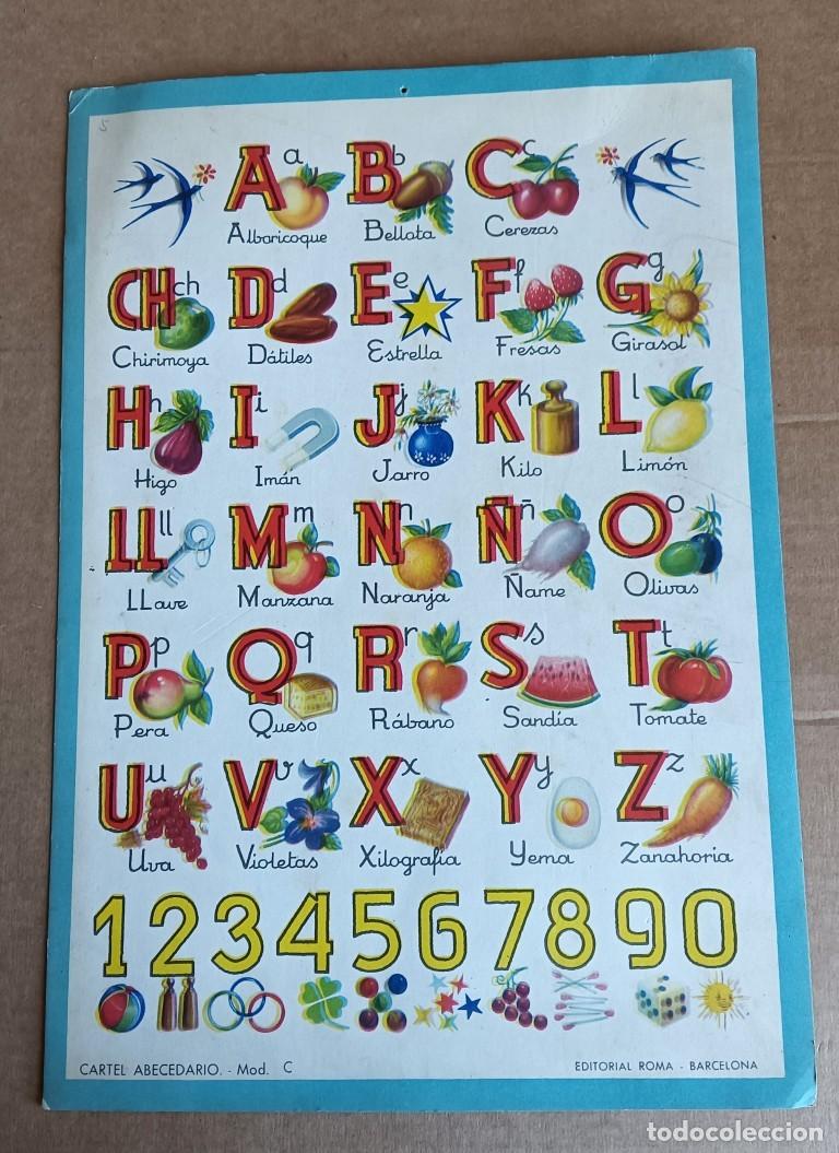 Carteles: CARTEL ABECEDARIO modelo C - Editorial Roma - Barcelona - Cart&oacute;n