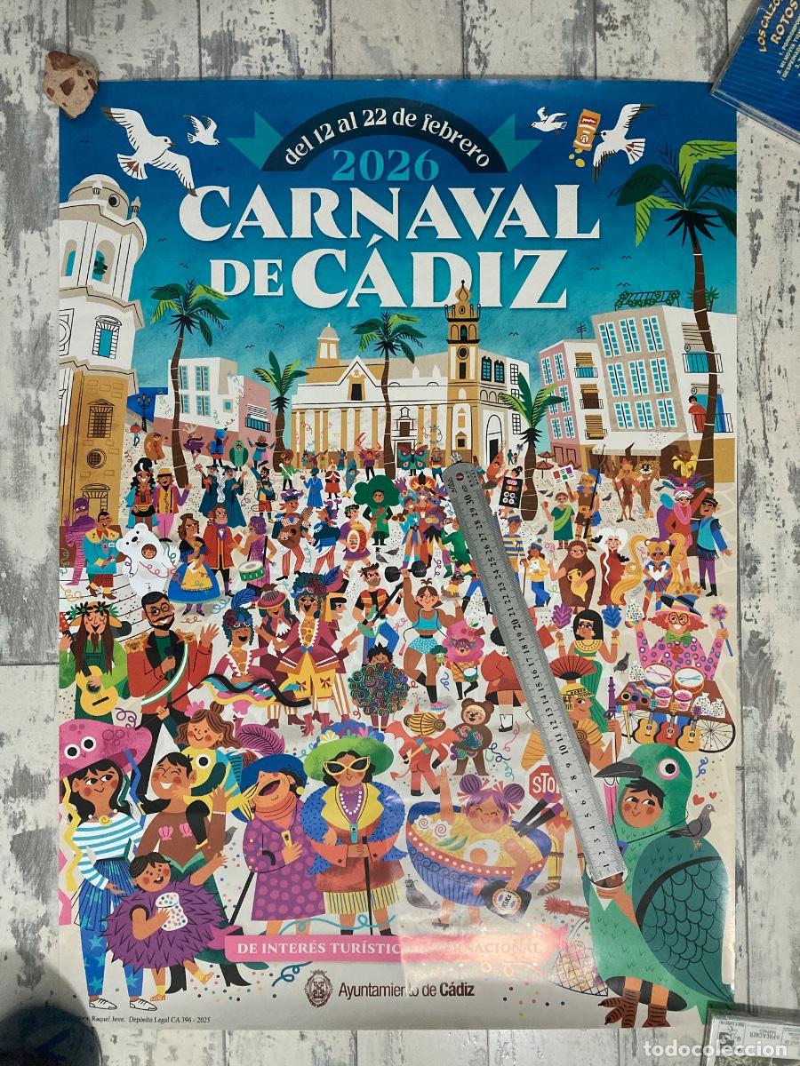 Carteles: Carnaval de C&aacute;diz 2026 cartel Ayuntamiento de C&aacute;diz