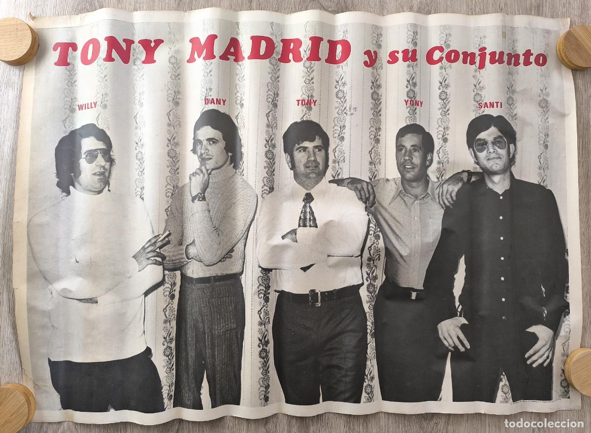 Cartazes: RW CARTEL MUSICA TONY MADRID Y SU CONJUNTO WILLY DANY TONY YONY SANTI CD32