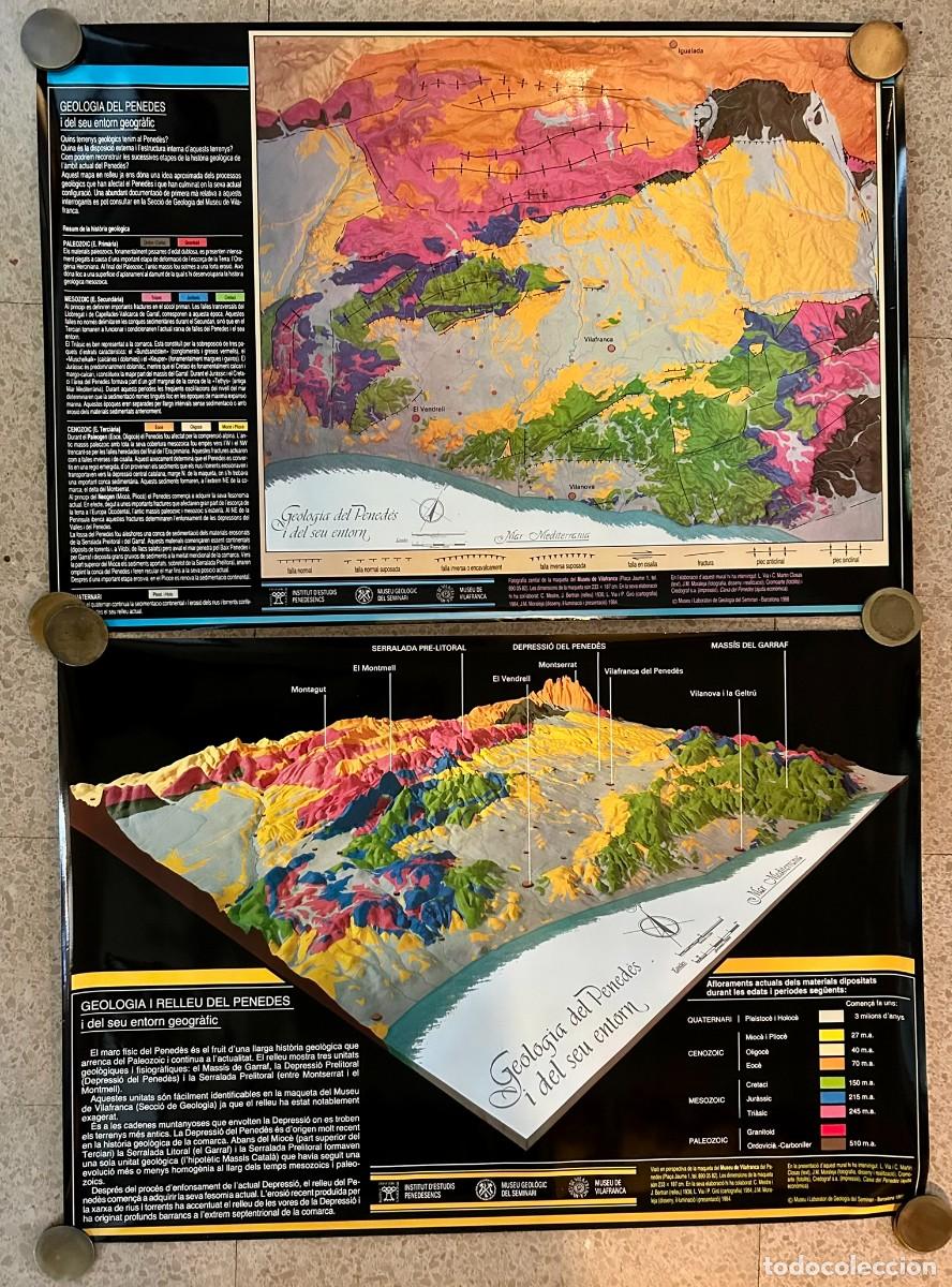 Plakate: MURALS GEOL&Ograve;GICS DEL GRAN PENED&Egrave;S &ndash; 2 P&Oacute;STERS DE MAQUETA GEOL&Ograve;GICA MUSEU DE VILAFRANCA