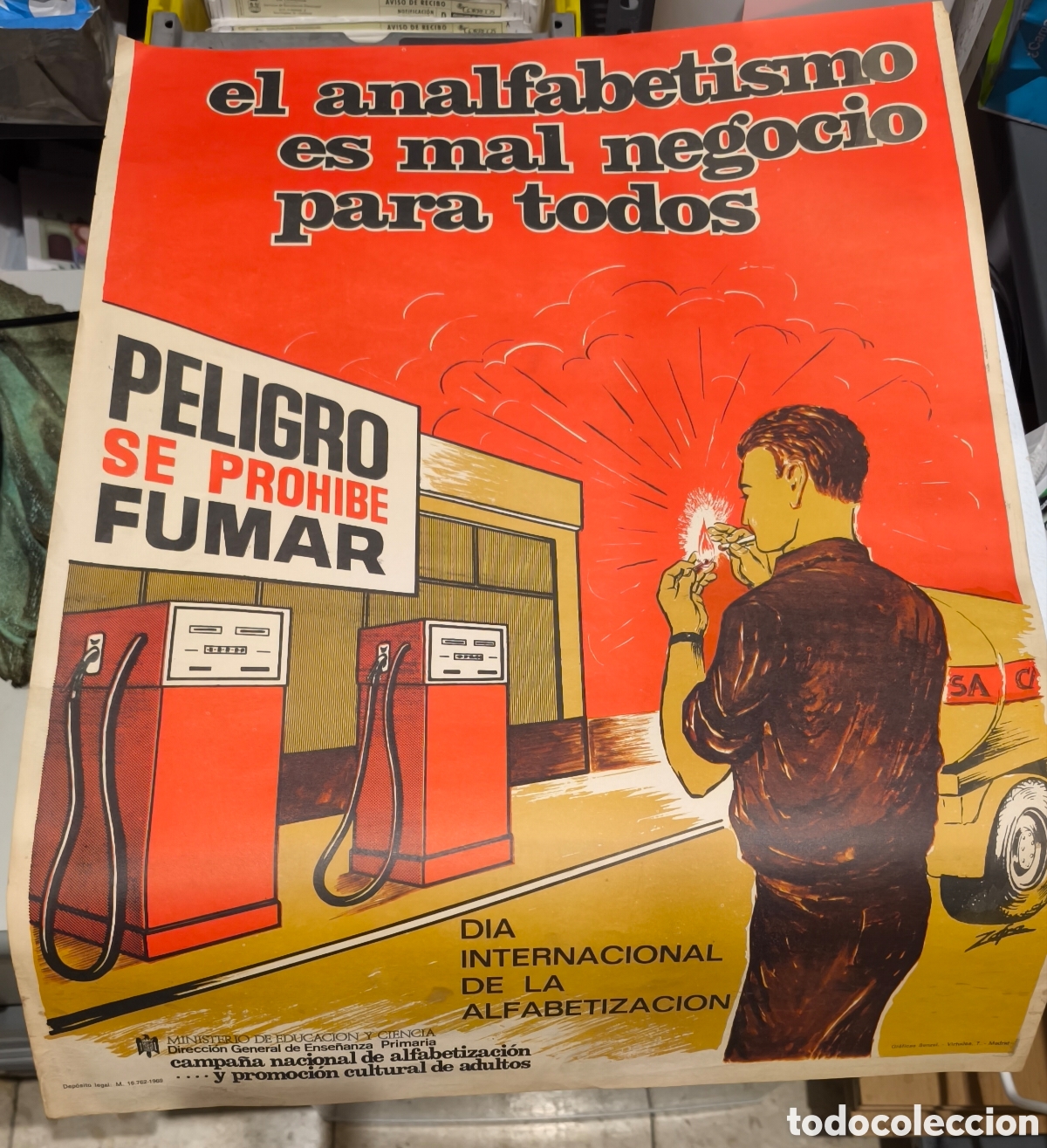 Carteles: Cartel Campa&ntilde;a Nacional de Alfabetizaci&oacute;n en Espa&ntilde;a