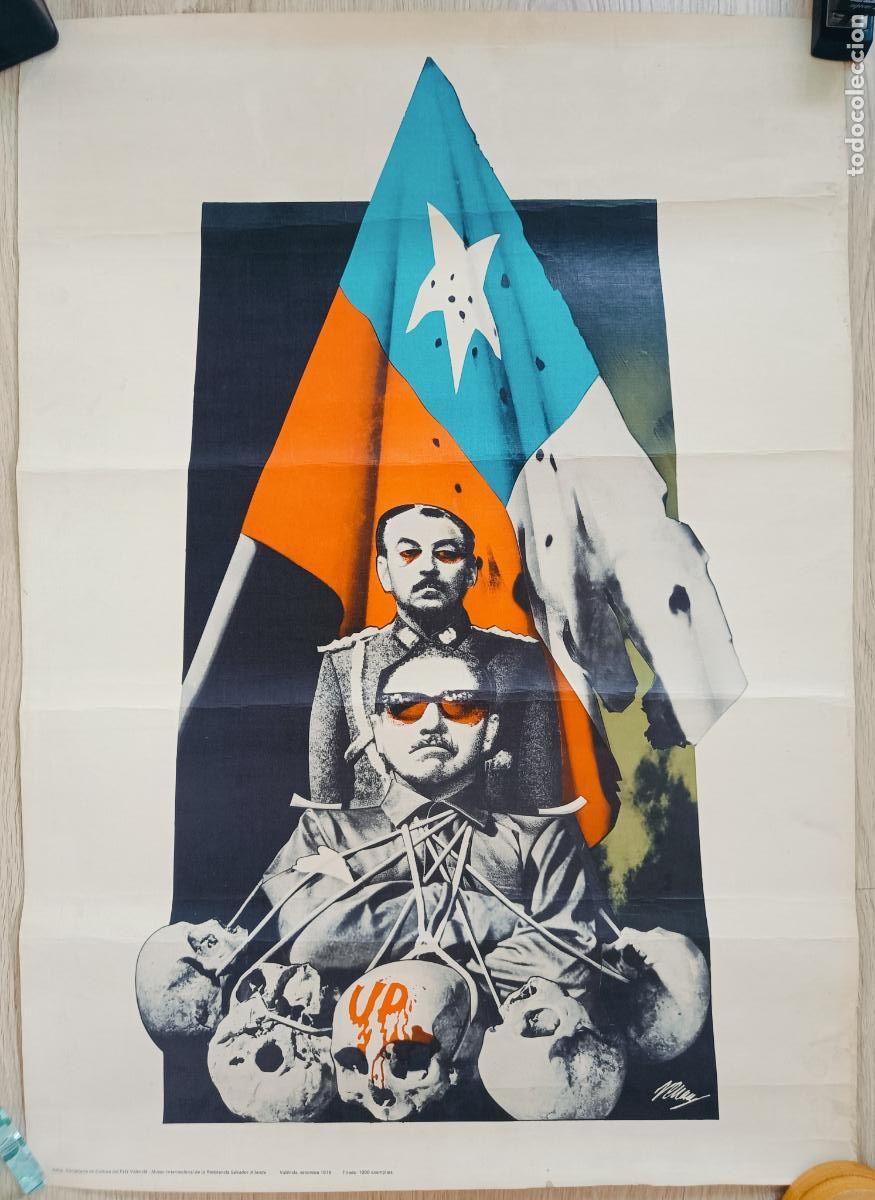 Posters: CARTEL PUBLICIDAD MUSEO INTERNACIONAL DE LA RESISTENCIA SALVADOR ALLENDE 1978 RENAU CV6