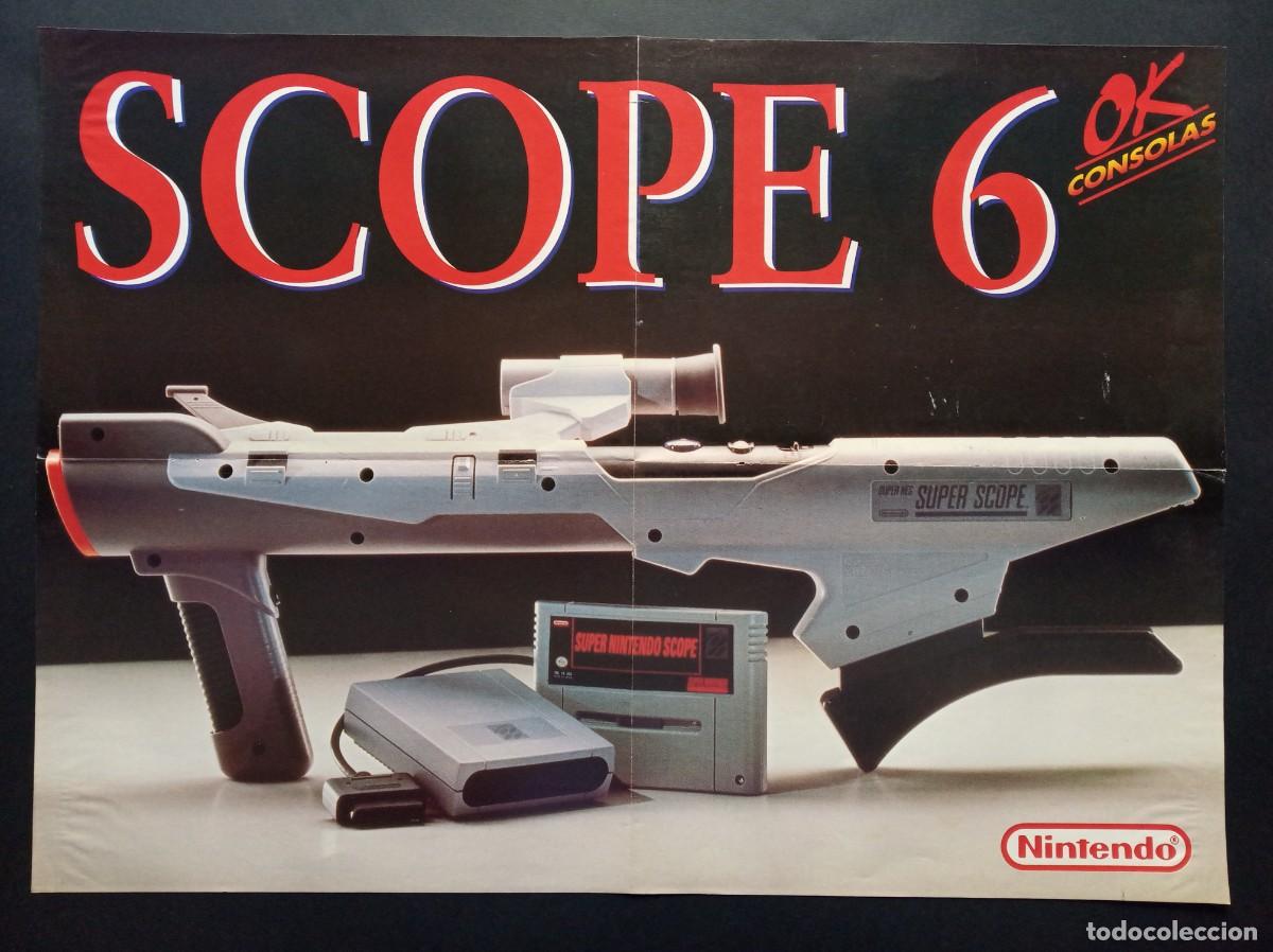 Carteles: POSTER 58 x 42 cm NINTENDO SCOPE 6 BAZOOKA SUPER NINTENDO &reg; OK CONSOLAS BLASTRIS LAZERBLAZER A&Ntilde;OS 90