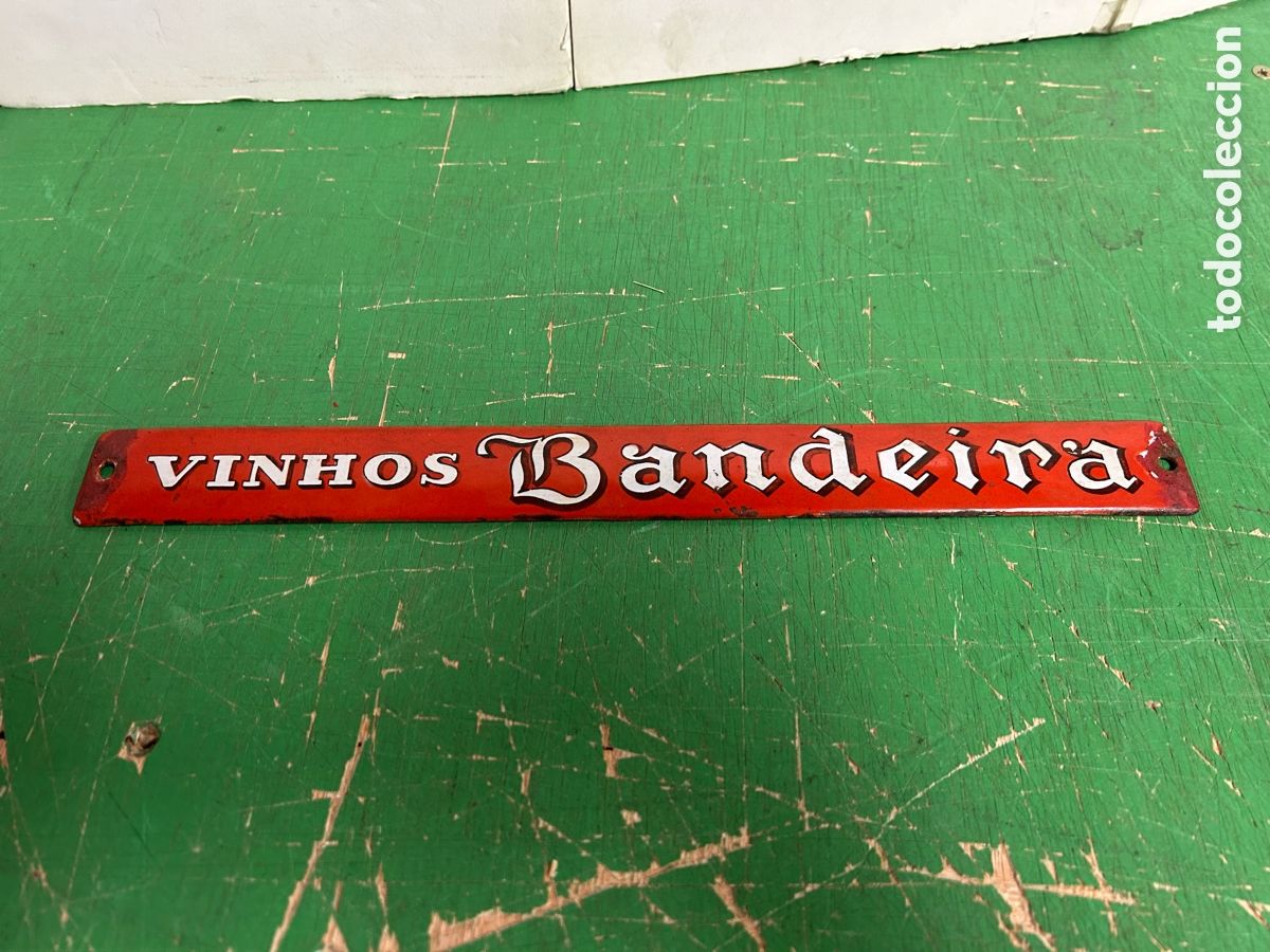 Carteles: CARTEL DE PORCELANA Y HIERRO DE VONOS BANDEIRA PORTUGUES