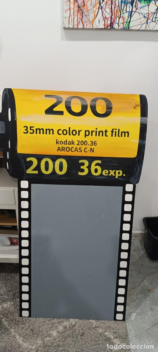 Carteles: CARTEL PIZARRA DE CARRETE FOTOGRAFICO DE FOTOS, HECHO Y PINTADO A MANO, FOTOGRAF&Iacute;AS