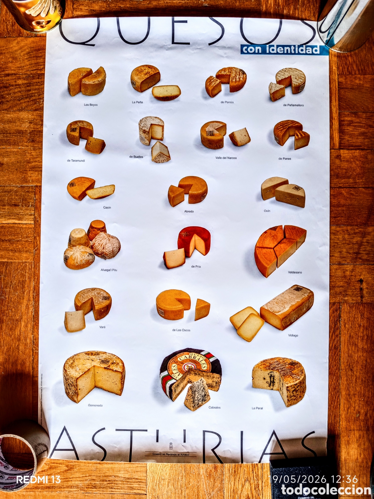 Carteles: QUESOS DE ASTURIAS. Cartel