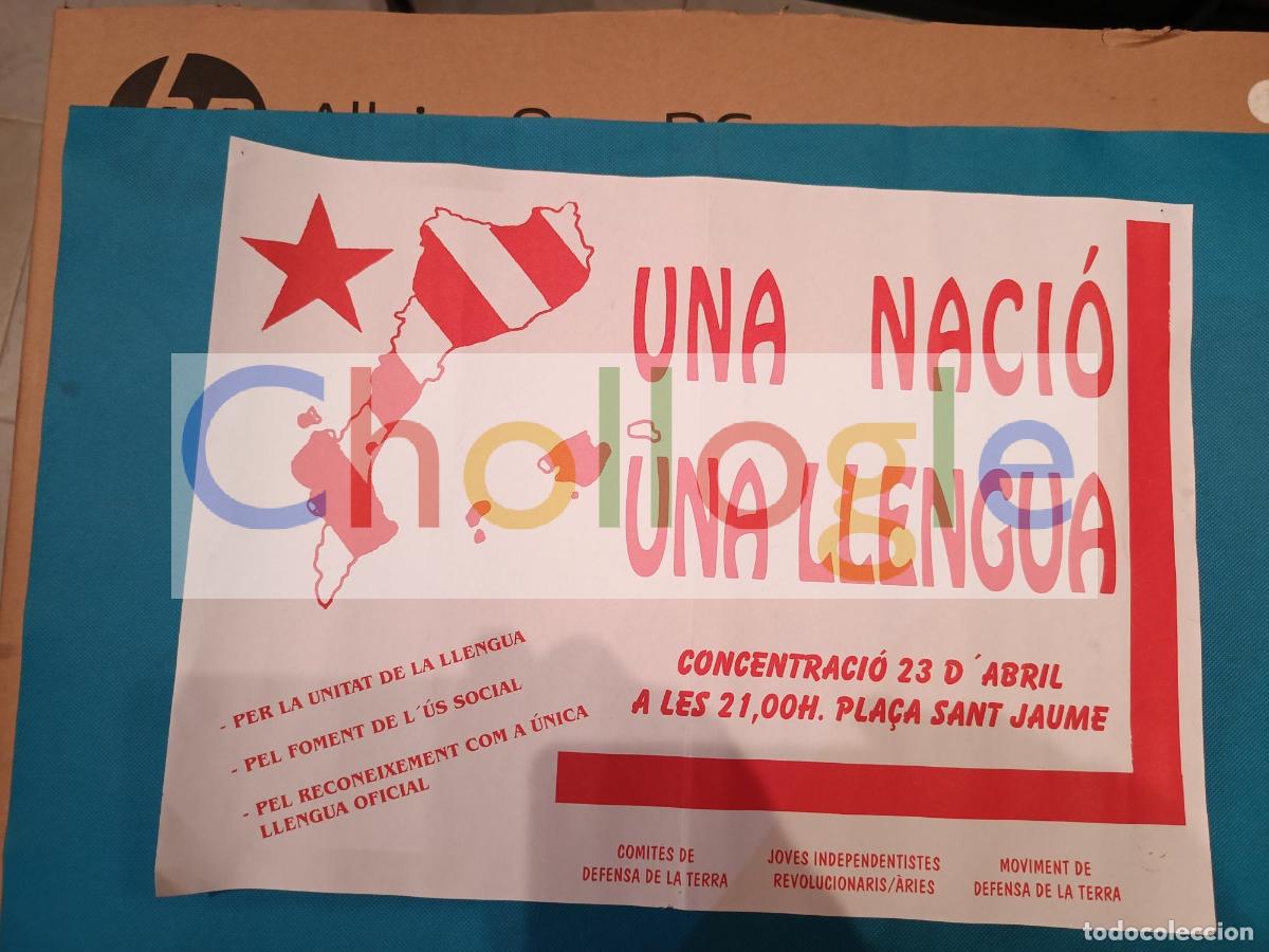 Carteles: Cartel Una naci&oacute; una llengua MDT JIR / &Agrave;ries CDT