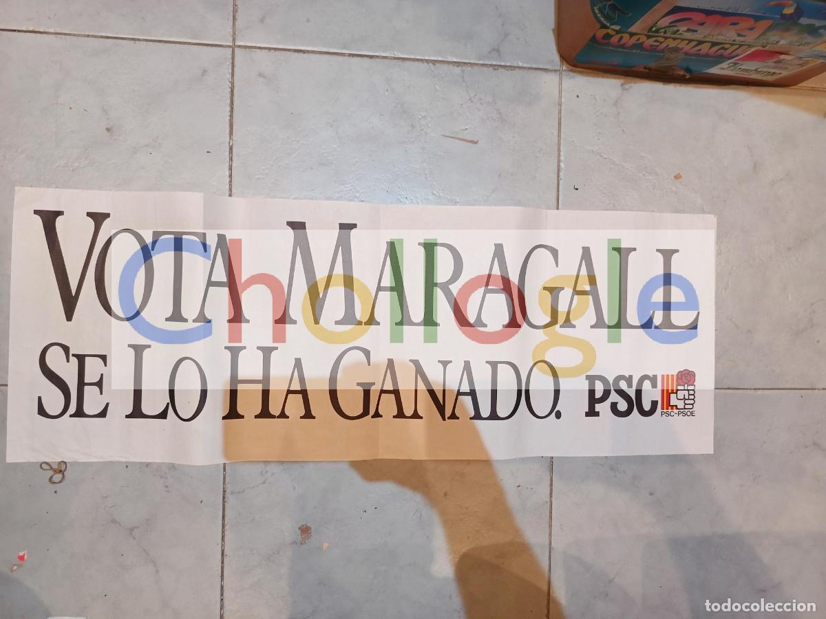 Carteles: Cartel Vota maragall PSC