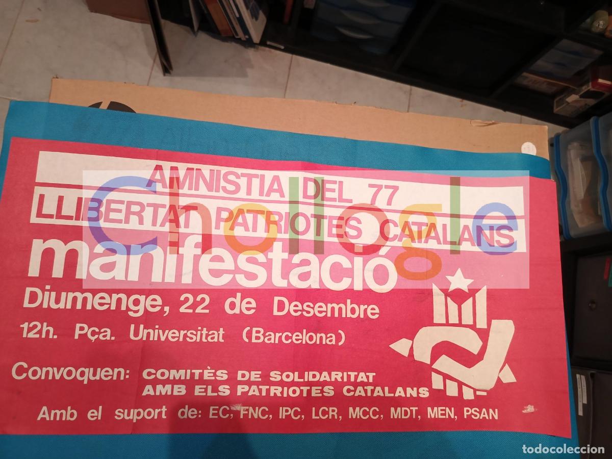 Carteles: Cartel llibertat patriotes catalans LCR FNC MDT PSAN IPC MCC EC MEN