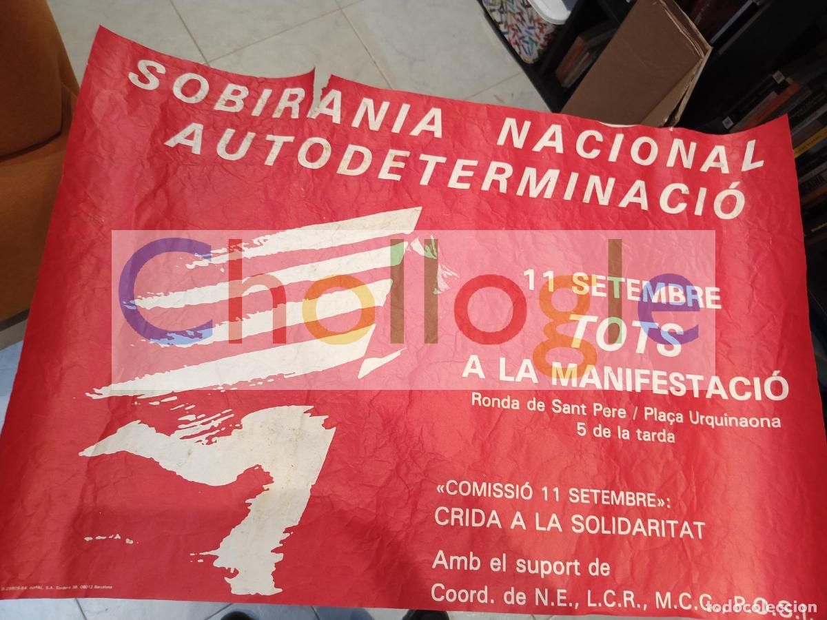 Carteles: Cartel Sobirania nacional autodeterminacio LCR MCC POSI NE CRIDA