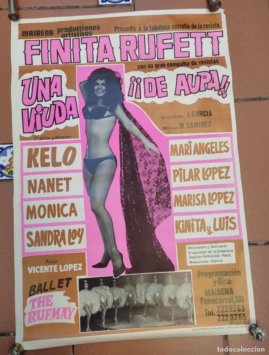 Carteles: poster cartel de Finita Rufett - Una Viuda de aupa - con Kelo, Nanet, Maria Angeles - 1973