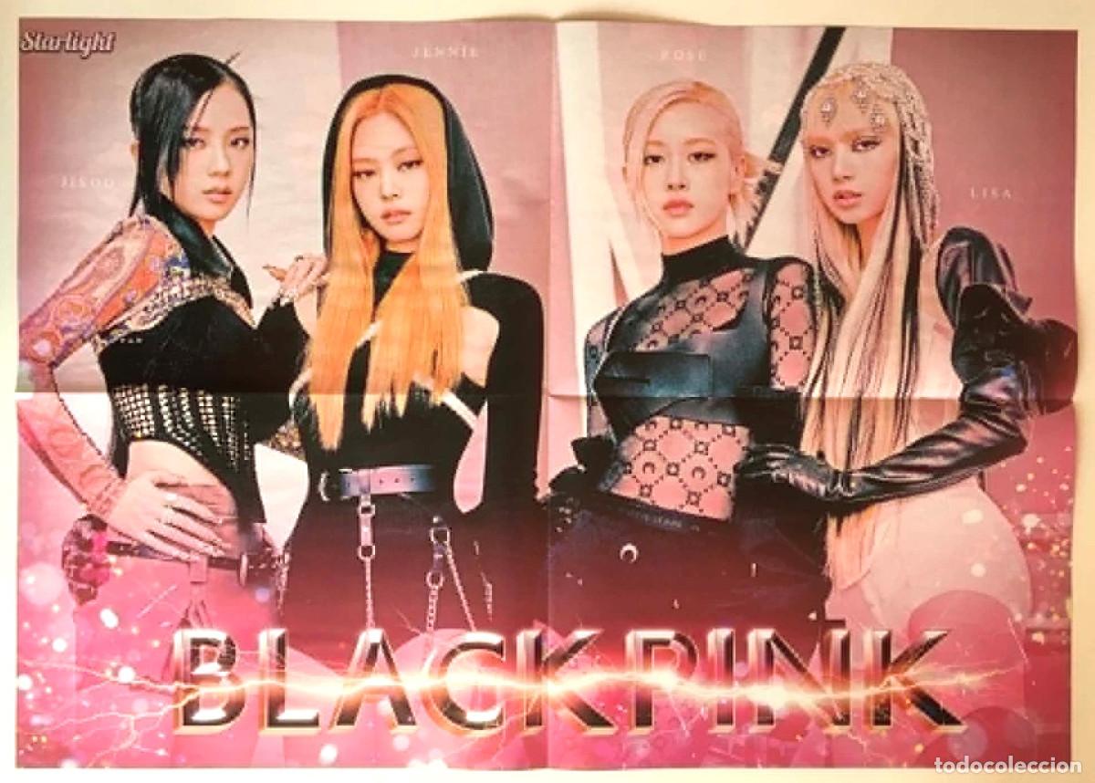 Carteles: Blackpink Jisoo Jennie Ros&eacute; Lisa / Katseye Double-Sided Poster - StarLight Magazine K-Pop Music