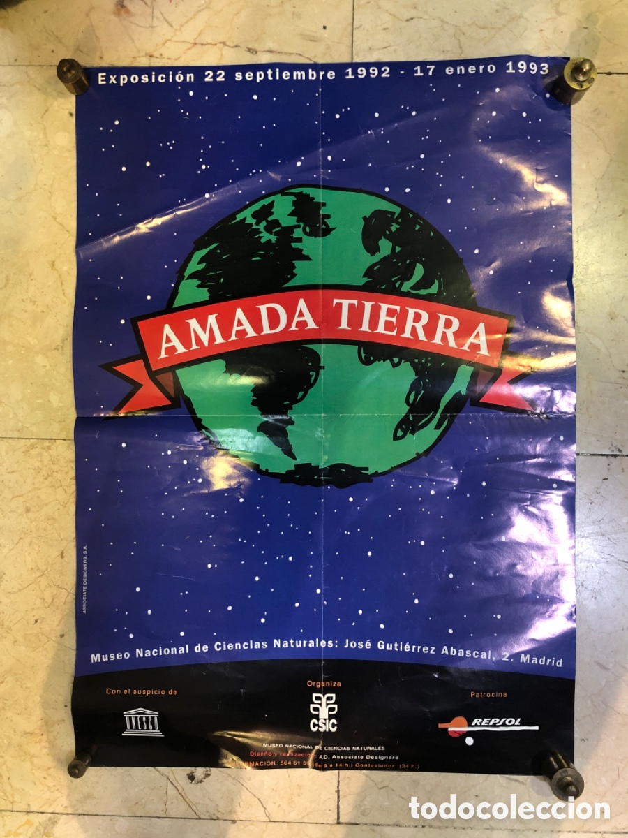 Carteles: Exposici&oacute;n 22 septiembre 1992 - Amada tierra