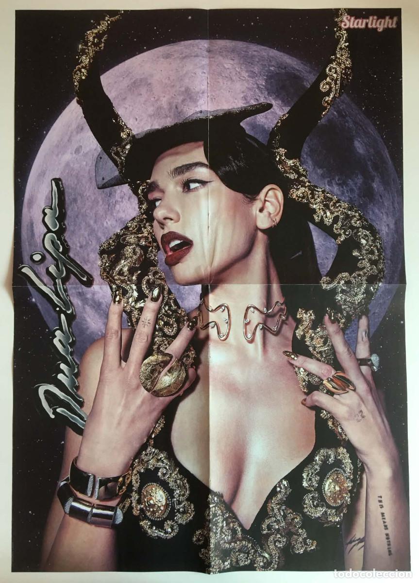 Carteles: Dua Lipa / Tom Holland Spiderman Double Sided Poster StarLight Magazine France Music Movie