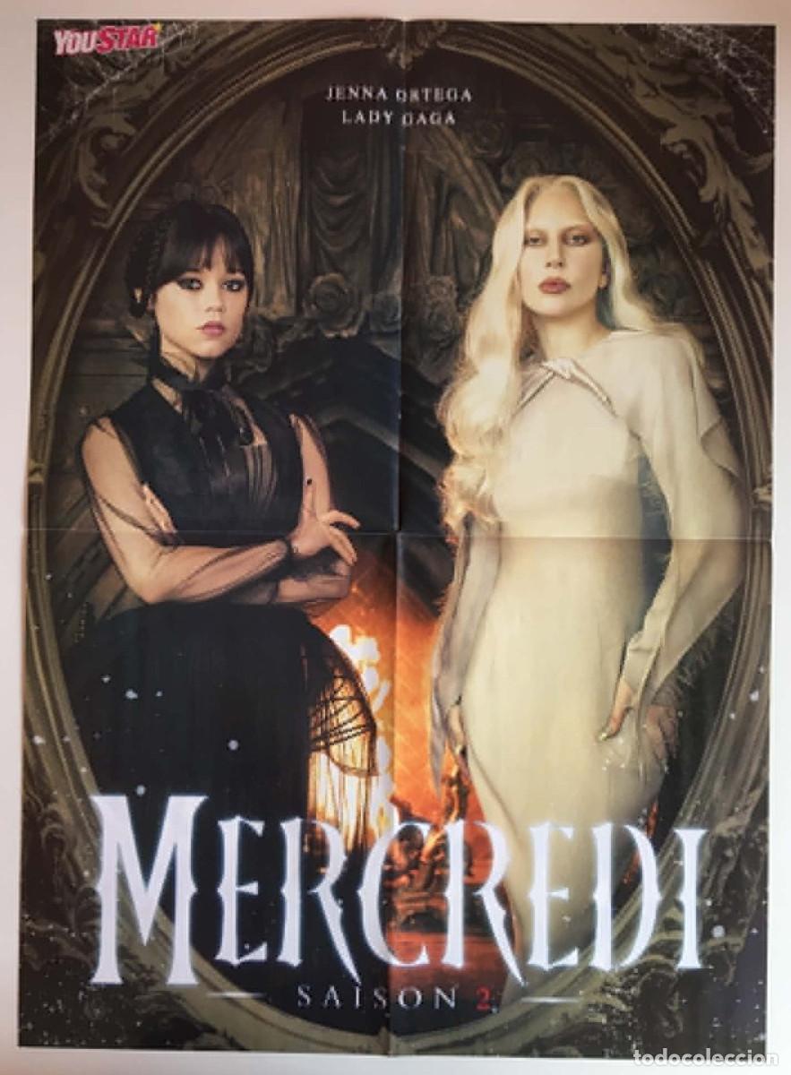Carteles: Lady Gaga Jenna Ortega Wednesday Mercredi / Lena Situations Poster YouStar France Netflix