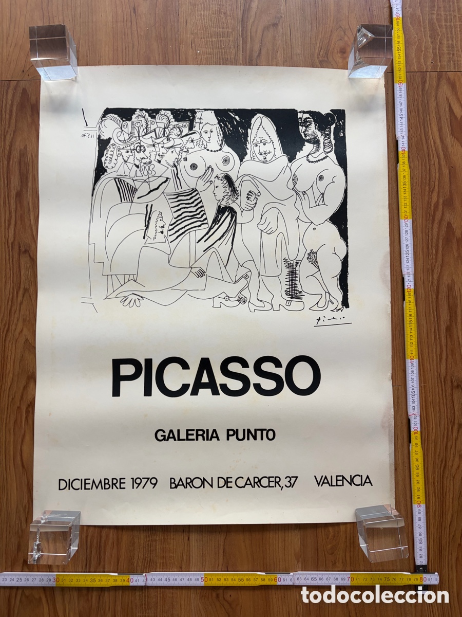 Carteles: Cartel poster original Picasso Galeria Punto 1979 Valencia