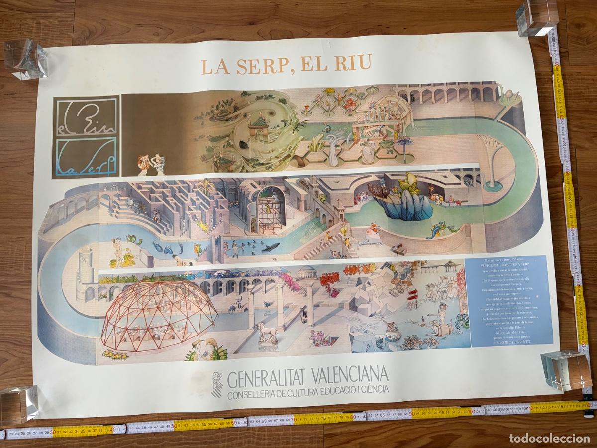 Carteles: Cartel poster original Josep Palacios La Serp, el riu 1985 Valencia