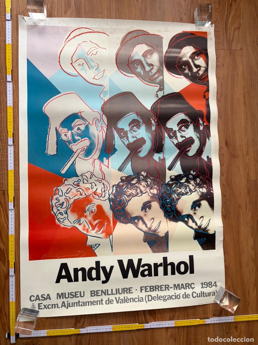 Carteles: Cartel poster Andy Warhol 1984 Casa museu Benlliure Valencia