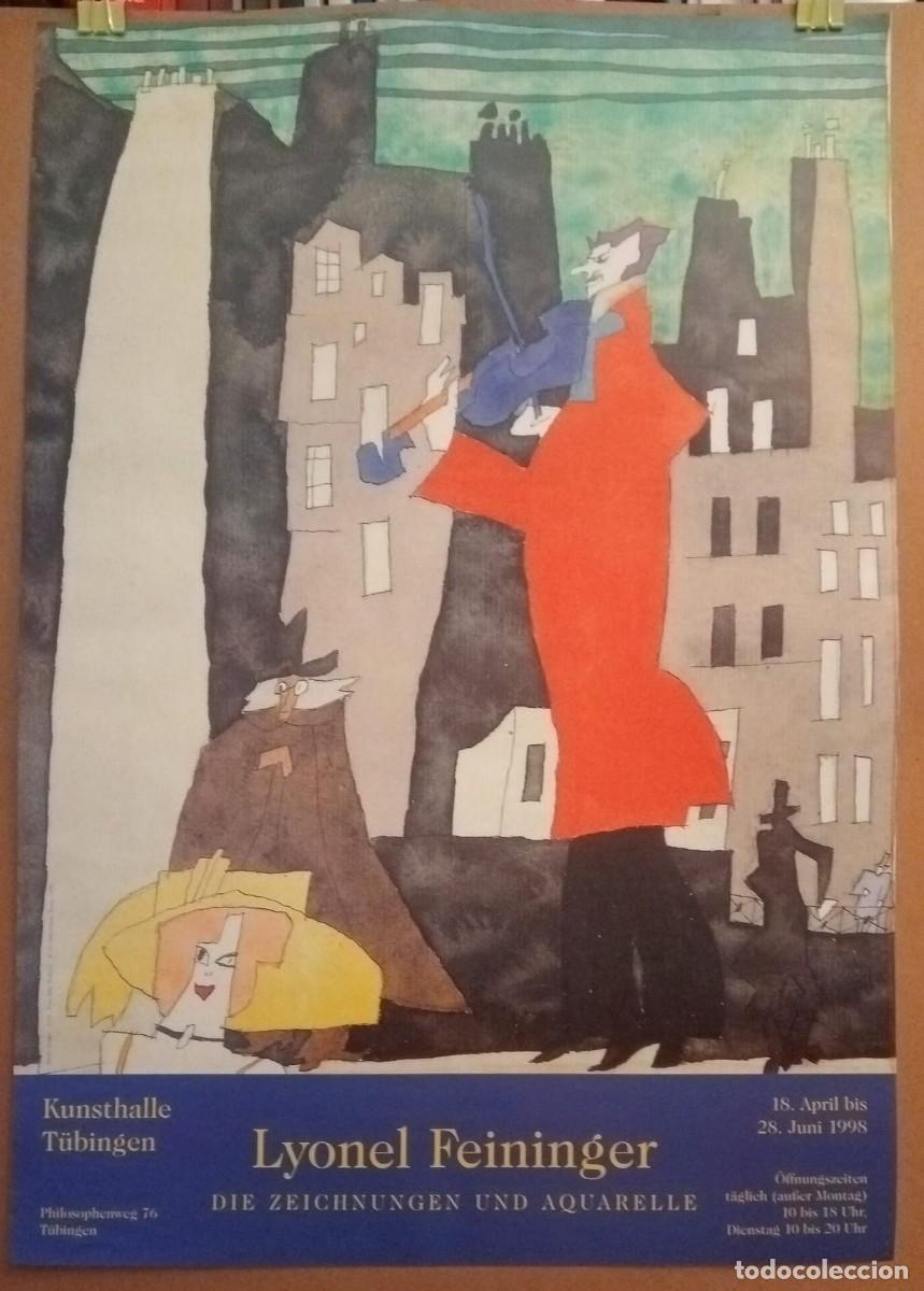 Carteles: CARTEL EXPOSICION 1998 - LYONEL FEININGER - DIE ZEICHNUNGEN UND AQUARELLE - 84 x 59,5 Cm. TUB&Iuml;NGEN