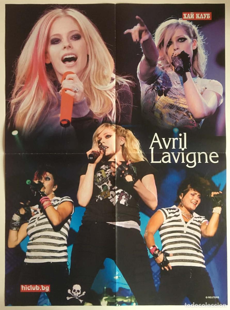 Carteles: Avril Lavigne Live / Mastilo Double-Sided Poster HiClub Magazine Bulgaria Pop Rock Music