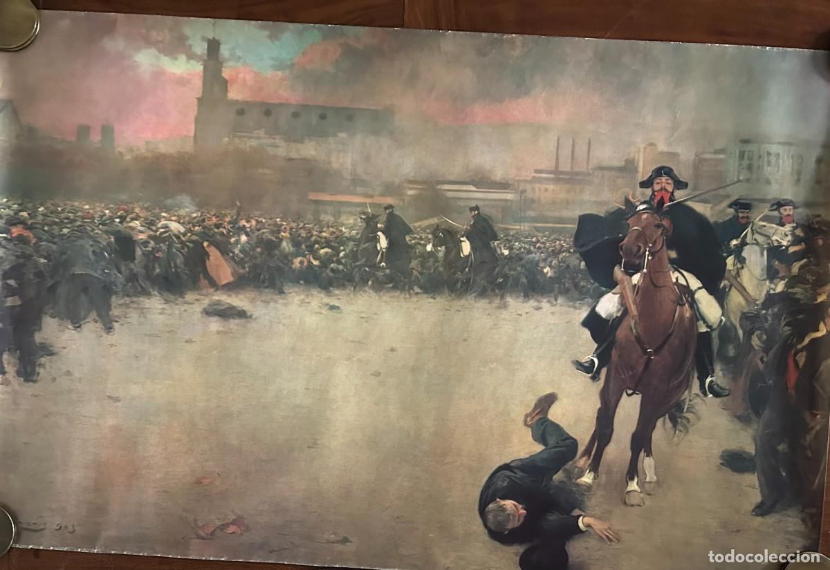 Carteles: POSTER GRAN TAMA&Ntilde;O DE LA CARGA 1902 DE RAMON CASAS 100 x 63,5 cm MUSEU COMARCAL DE LA GARROTXA OLOT