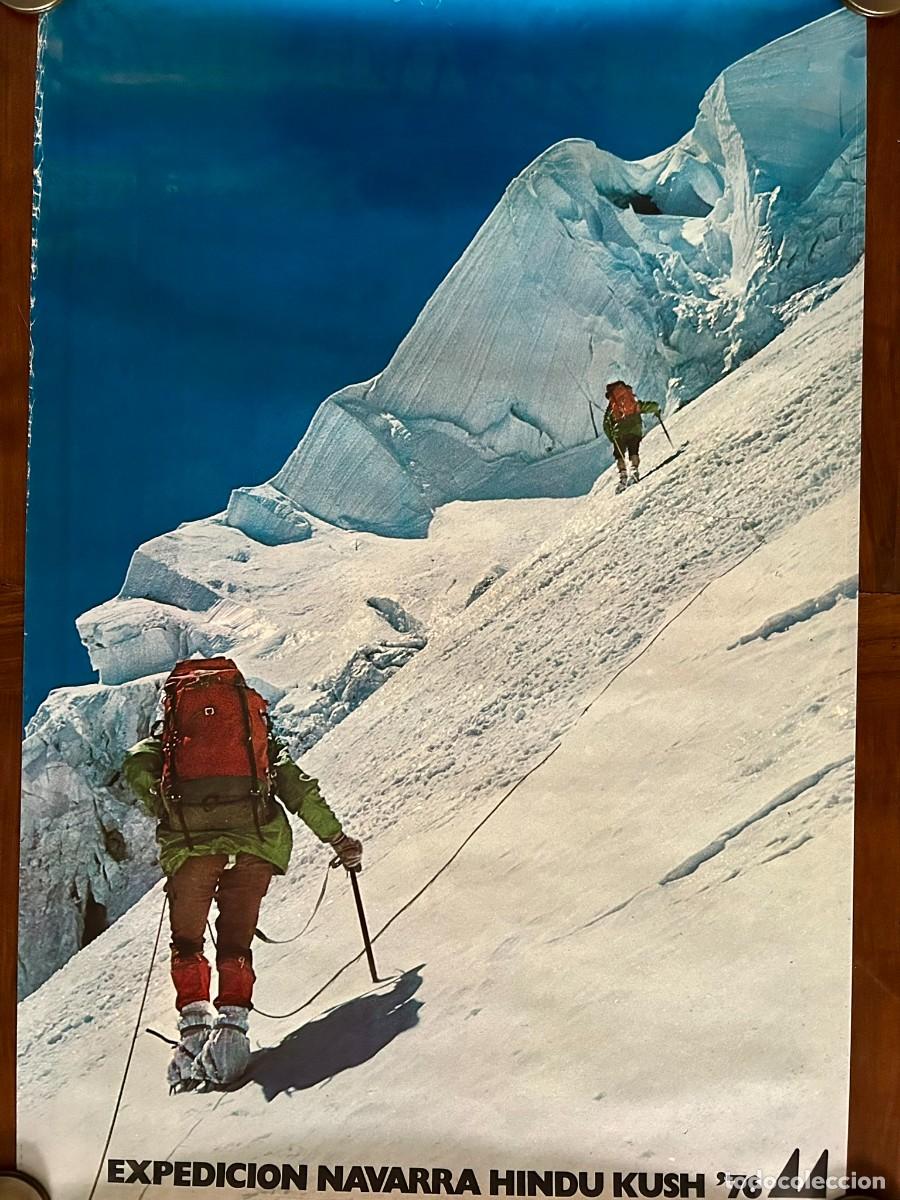Carteles: POSTER GRAN TAMA&Ntilde;O EXPEDICI&Oacute;N NAVARRA HINDU KUSH 1976 - 60 x 89 cm. ALPINISMO