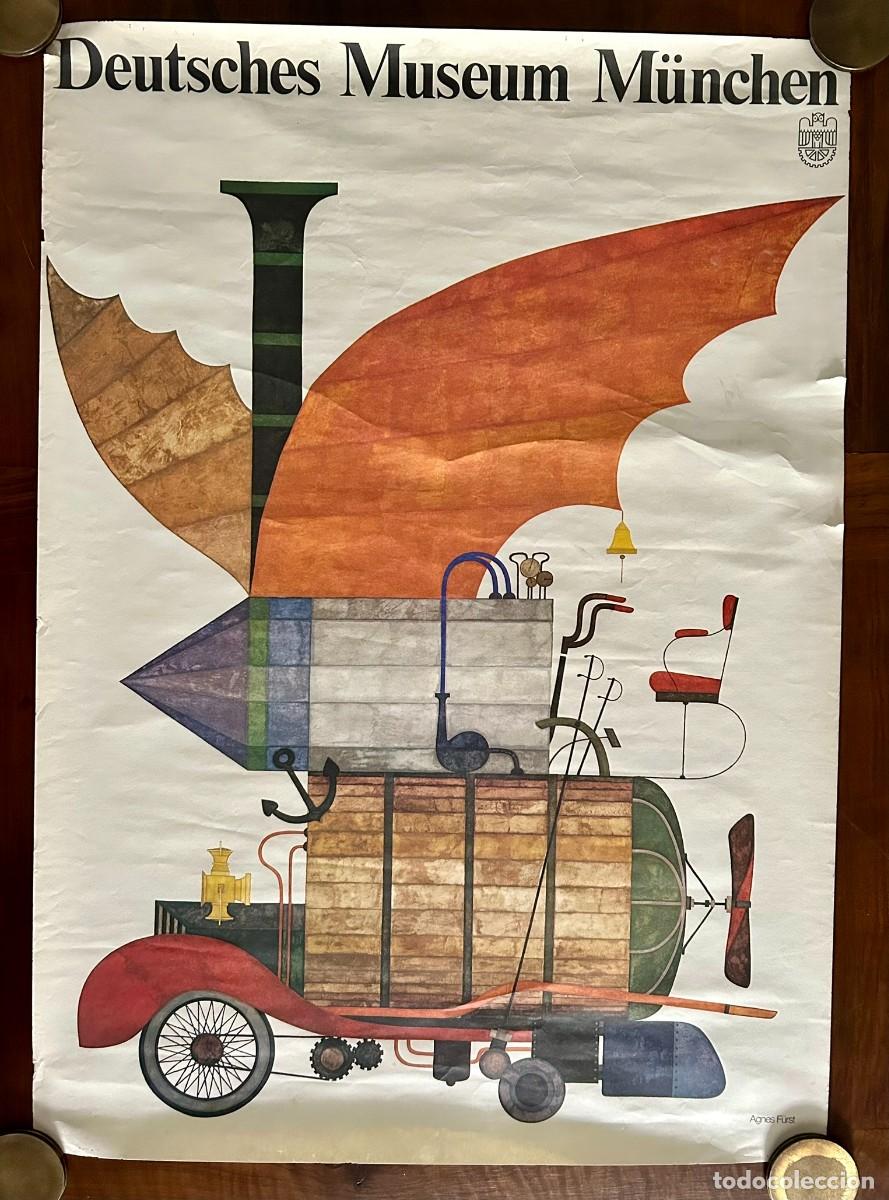 Carteles: DEUTSCHES MUSEUM M&Uuml;NCHEN POSTER - AGNES F&Uuml;RST DESIGN - REPRODUCTION c. 1990 - 59,5 x 83,5 cm 8
