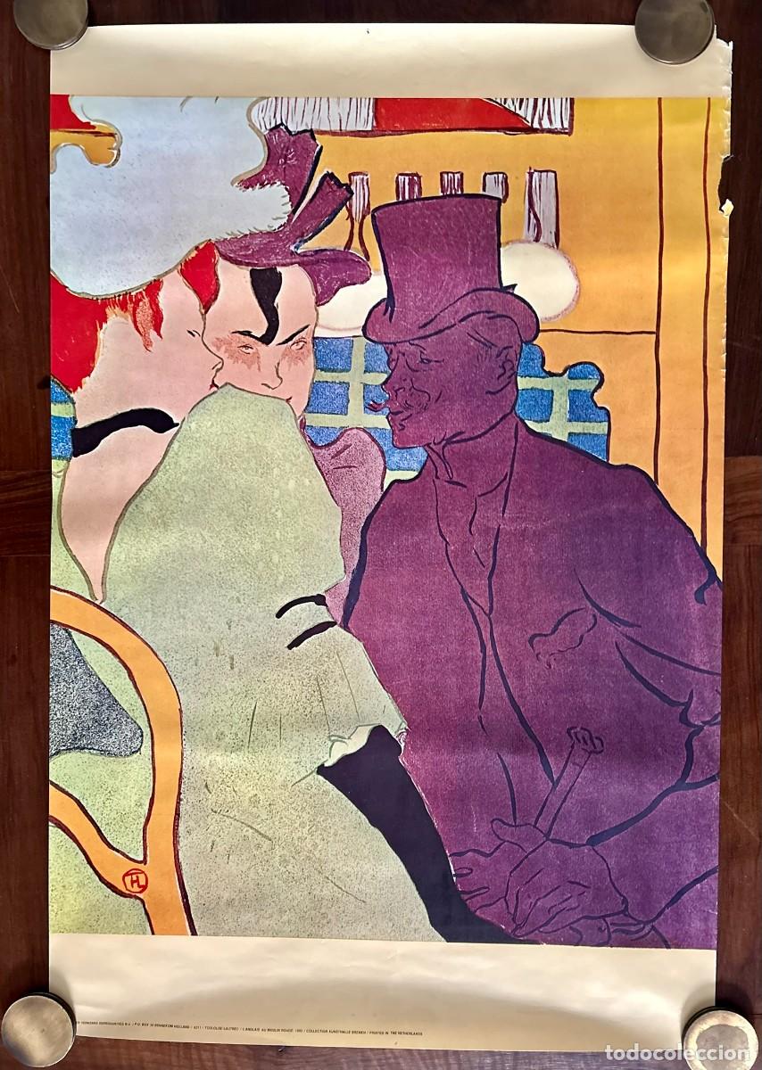 Affiches: POSTER GRAN TAMA&Ntilde;O TOULOUSE-LAUTREC - L' ANGLAIS AU MOULIN ROUGE 1892 - 61,5 x 93 cm EDITADO c. 1970