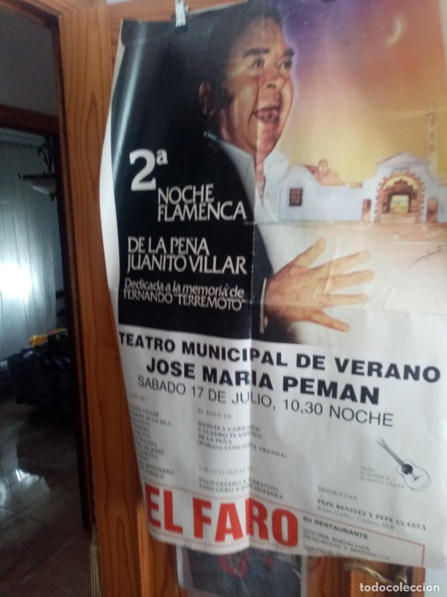 Carteles: 2&ordm; NOCHE FLAMENCA CARTEL TEATRO J. M. PEMAN CON VILLAR - CAMARON - TURRONERO Y OTROS