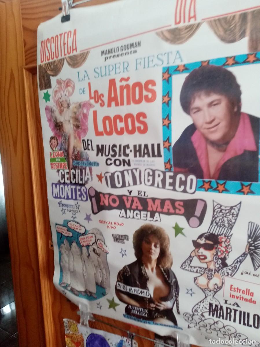 Carteles: LOS A&Ntilde;OS LOCOS DEL MUSIC- HALL CON TONY GRECO