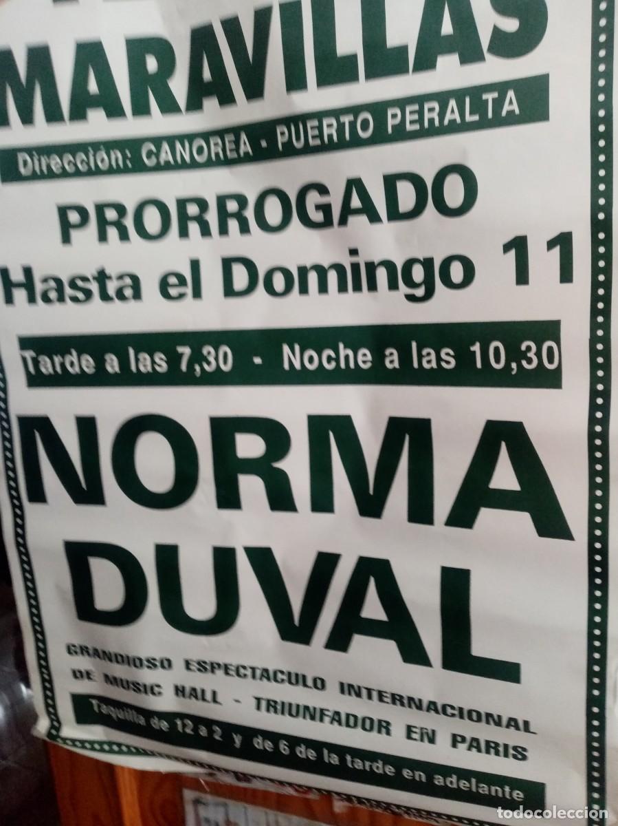 Carteles: CARTEL TEATRO MARAVILLAS PRORROGADO NORMA DUVAL