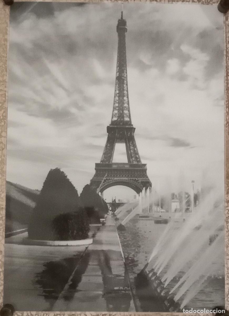 Carteles: Foto-Cartel Plastificado - Par&iacute;s, Torre Eiffel - Perfecto para Enmarcar - Medidas: 61cmt x 44 cmt.
