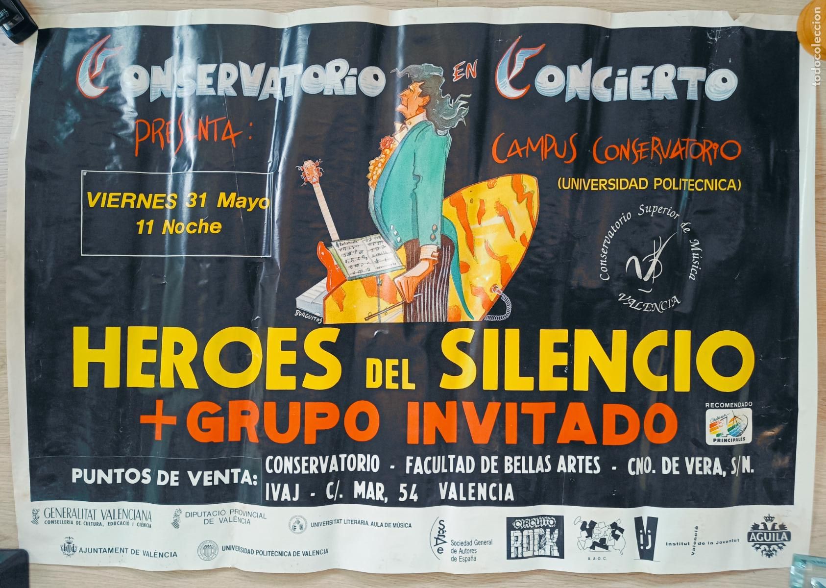 Carteles: CARTEL CONSERVATORIO EN CONCIERTO UNIVERSIDAD POLITECNICA HEROES DEL SILENCIO BURGUITOS CV3