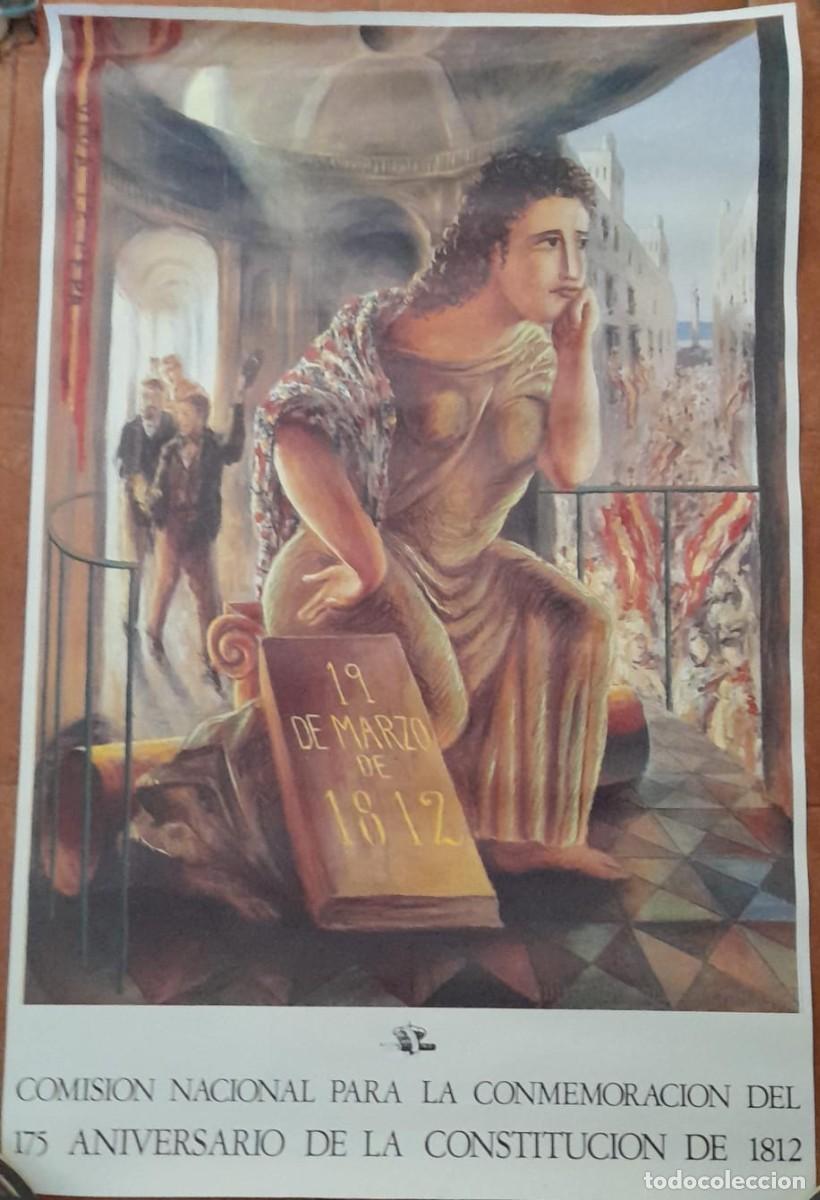 Carteles: CARTEL DEL 175 ANIVERSARIO DE LA CONSTITUCI&Oacute;N DE 1812 DE C&Aacute;DIZ, DISE&Ntilde;O DE GUILLERMO P&Eacute;REZ VILLALTA,