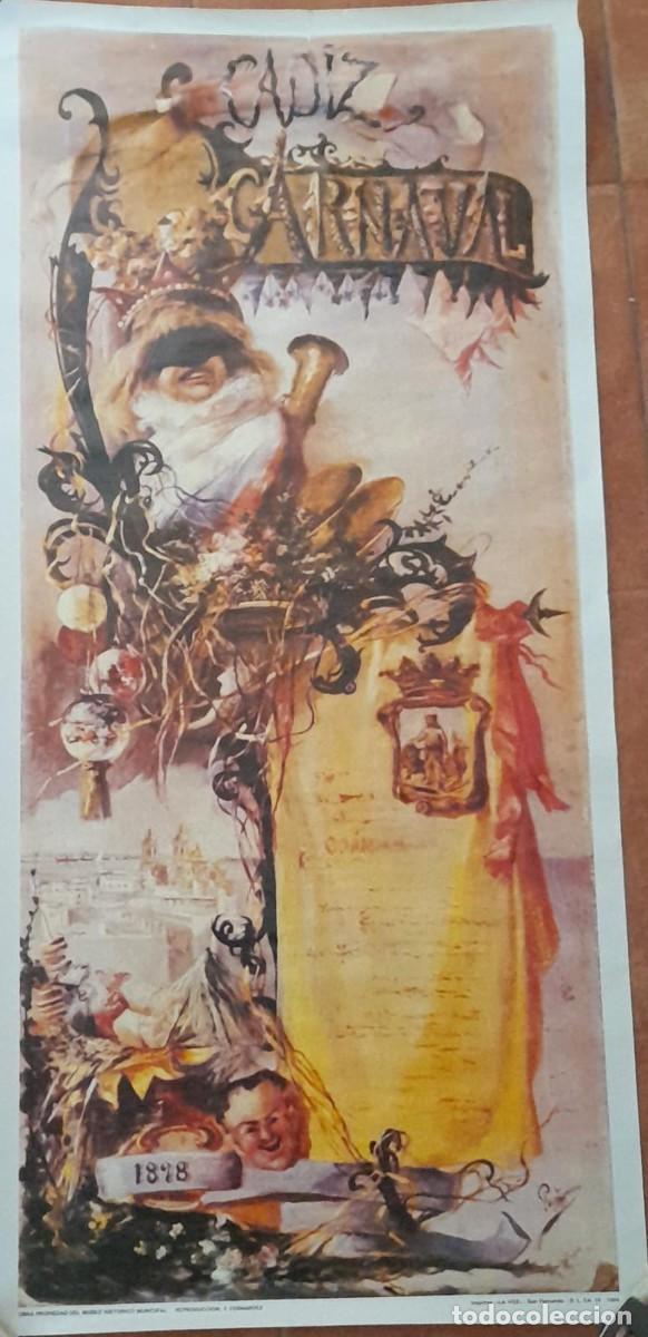 Carteles: CARTEL REPRODUCCI&Oacute;N DEL CARNAVAL DE C&Aacute;DIZ DE 1898, DE LA VOZ
