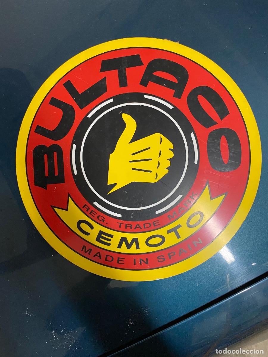 Carteles: CARTEL BULTACO de 40 cent&iacute;metros de diametro