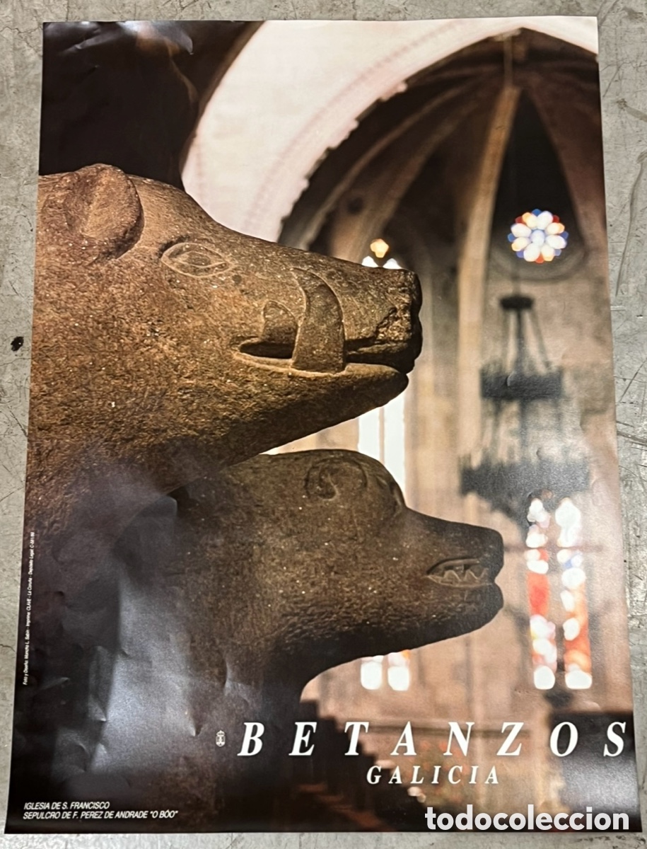 Carteles: Cartel. Iglesia de San Francisco. Betanzos. Coru&ntilde;a. 1989.