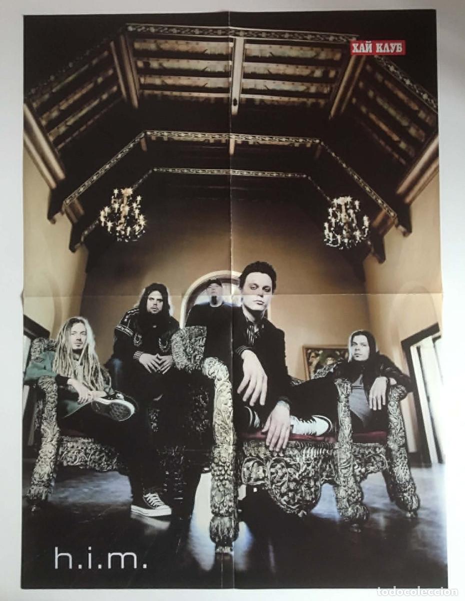 Carteles: HIM Gothic Mansion Session / Natalie Imbruglia Double-Sided Poster А2 HiClub Magazine Bulgaria Music