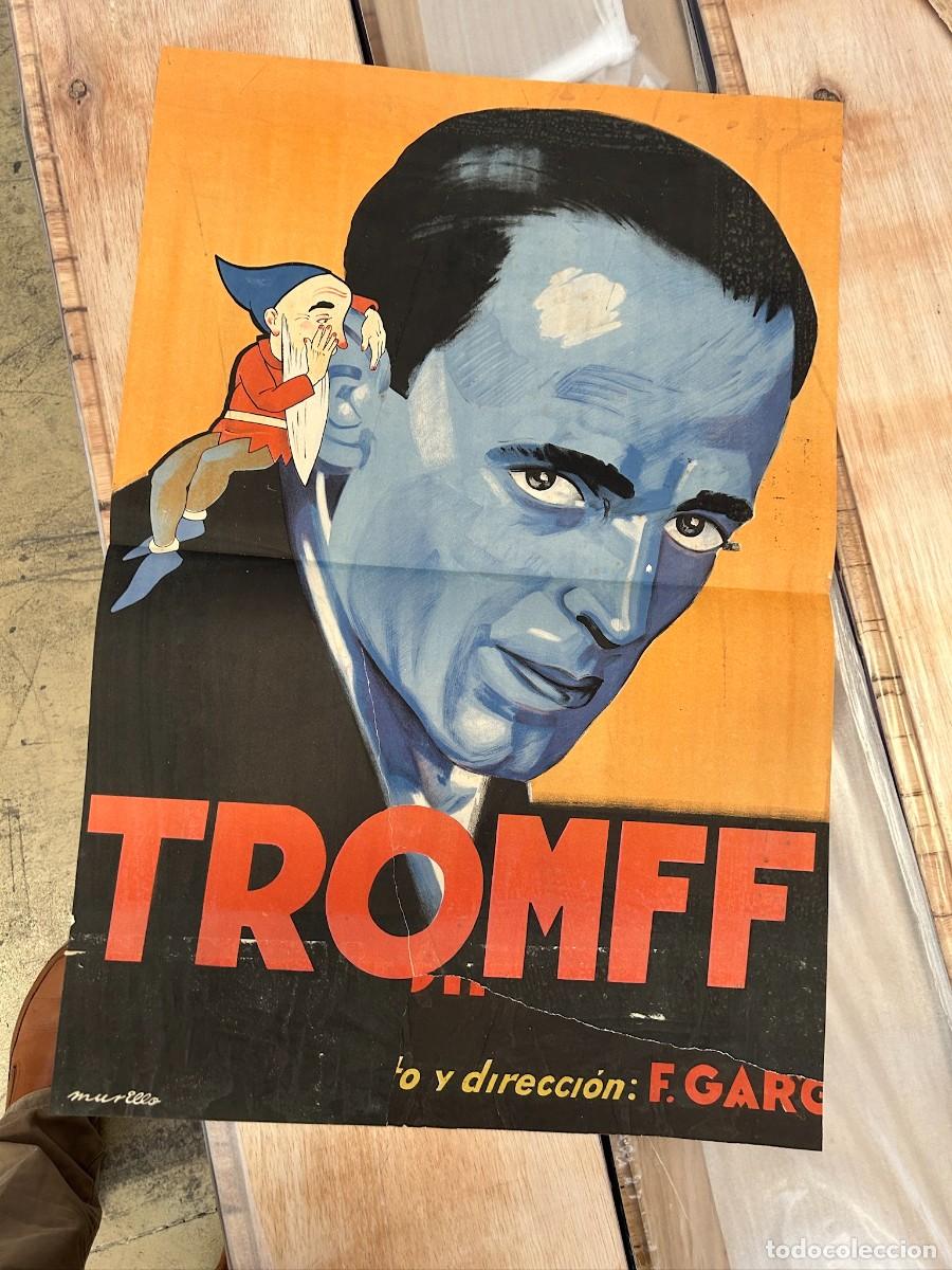 Carteles: TROMFF CARTEL DIBUJADO A MANO CON TINTAS Y AUTOR EN ALGUN POSTER EN LA PARTE POSTERIOR