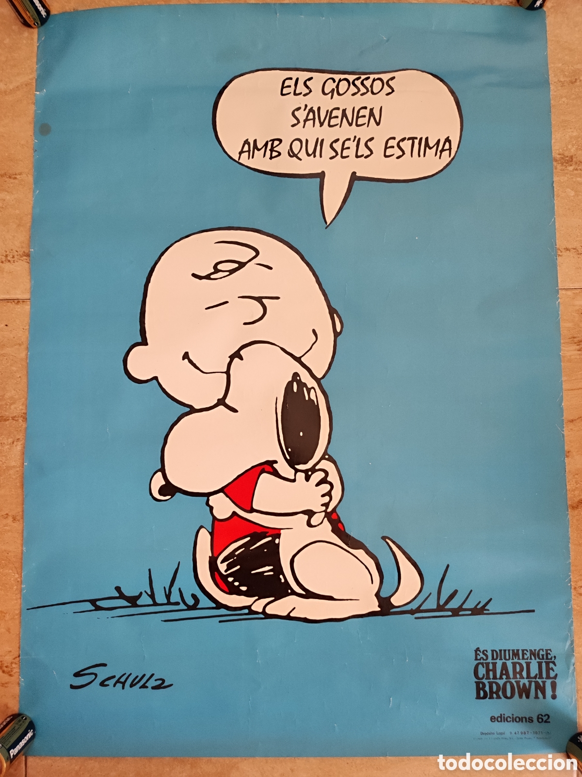 Carteles: Antiguo cartel poster Snoopy Charlie Brown