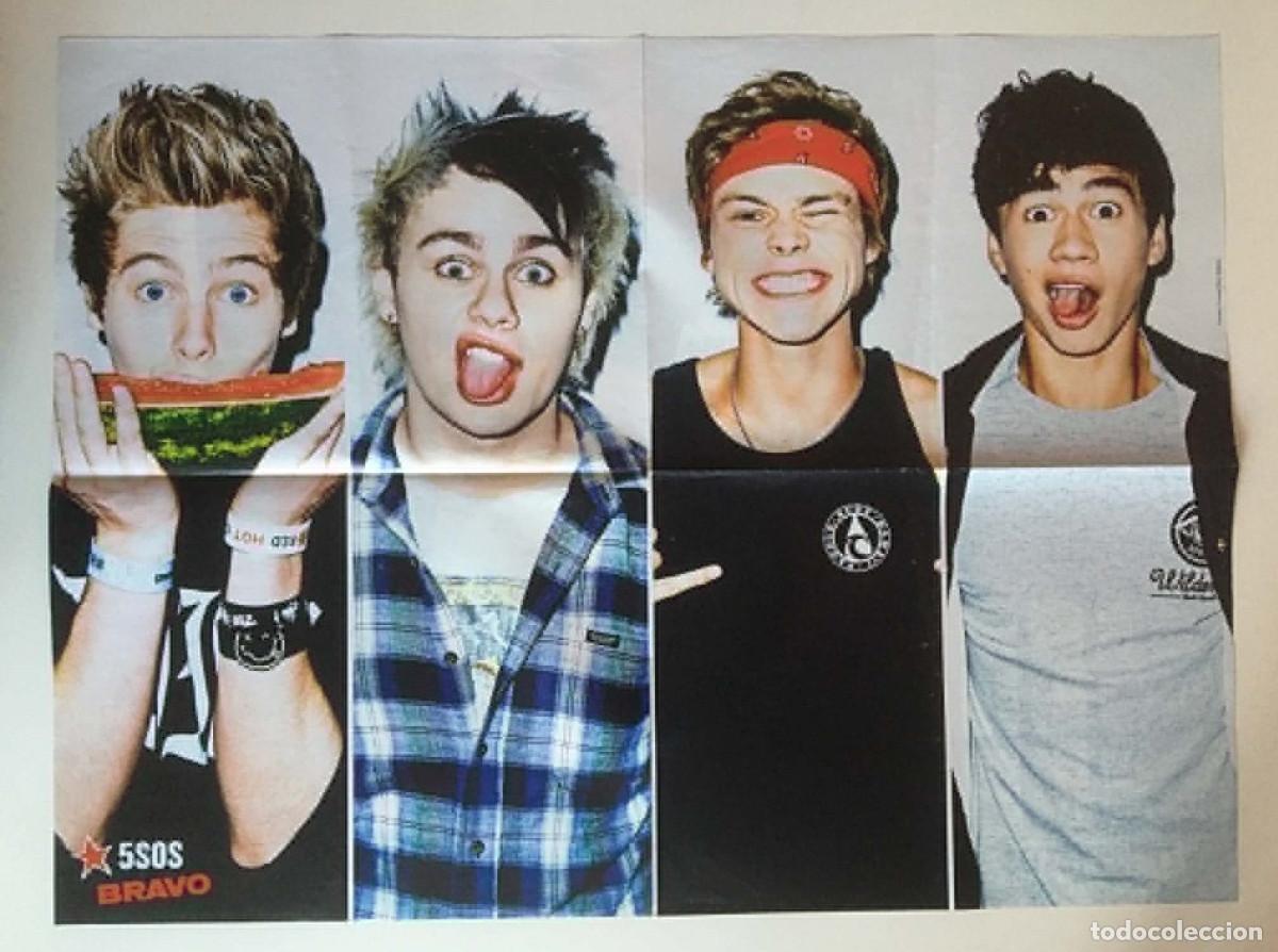 Carteles: 5 Seconds of Summer 5SOS / Selena Gomez Double-Sided Poster A2 Bravo Magazine Bulgaria Music