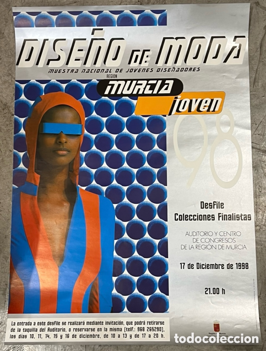 Carteles: Cartel. Dise&ntilde;o de moda. Murcia Joven. Regi&oacute;n de Murcia. 1998.