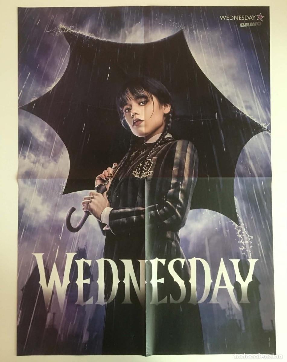 Carteles: Jenna Ortega Wednesday Addams / Harry Styles Double-Sided Poster A2 Bravo Magazine Bulgaria