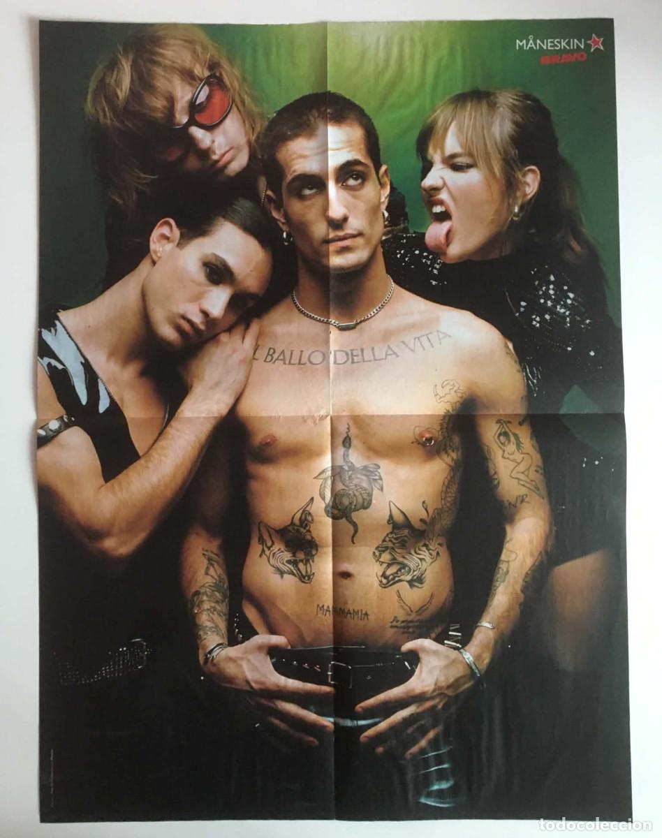 Carteles: Maneskin / Avatar The Way of Water Double-Sided Poster A2 Bravo Magazine Bulgaria Music Movie