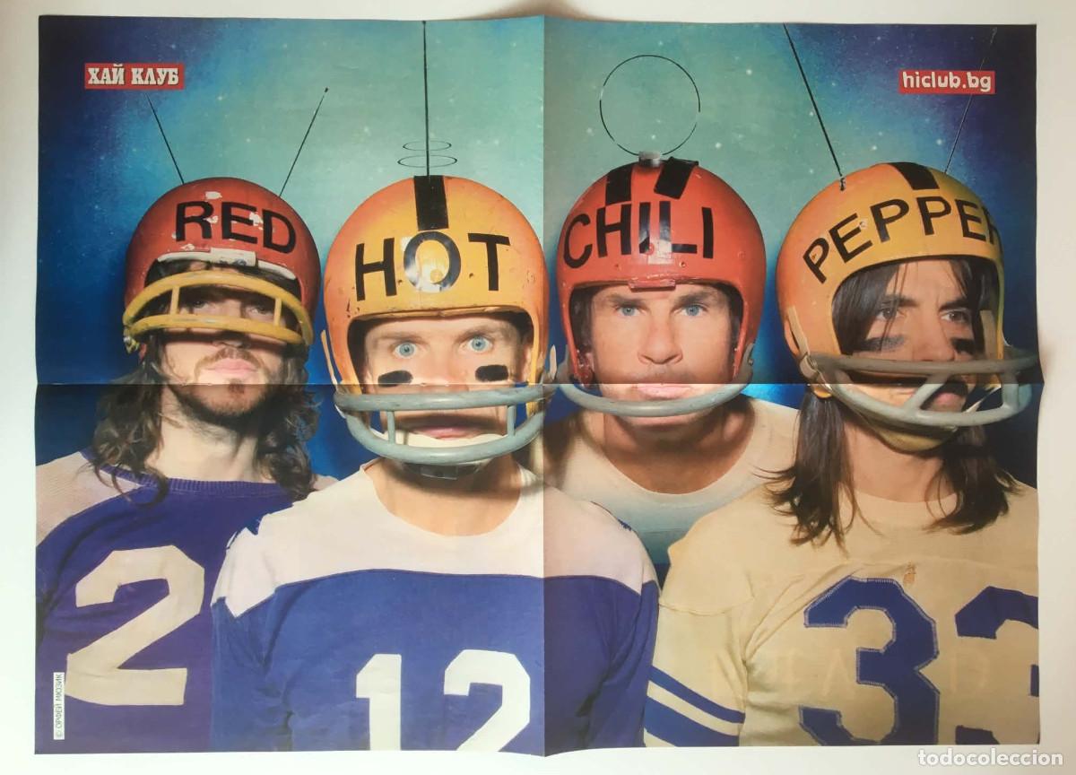Carteles: Red Hot Chili Peppers / Kat Von D Rare Double-Sided Poster A2 HiClub Magazine Bulgaria Music