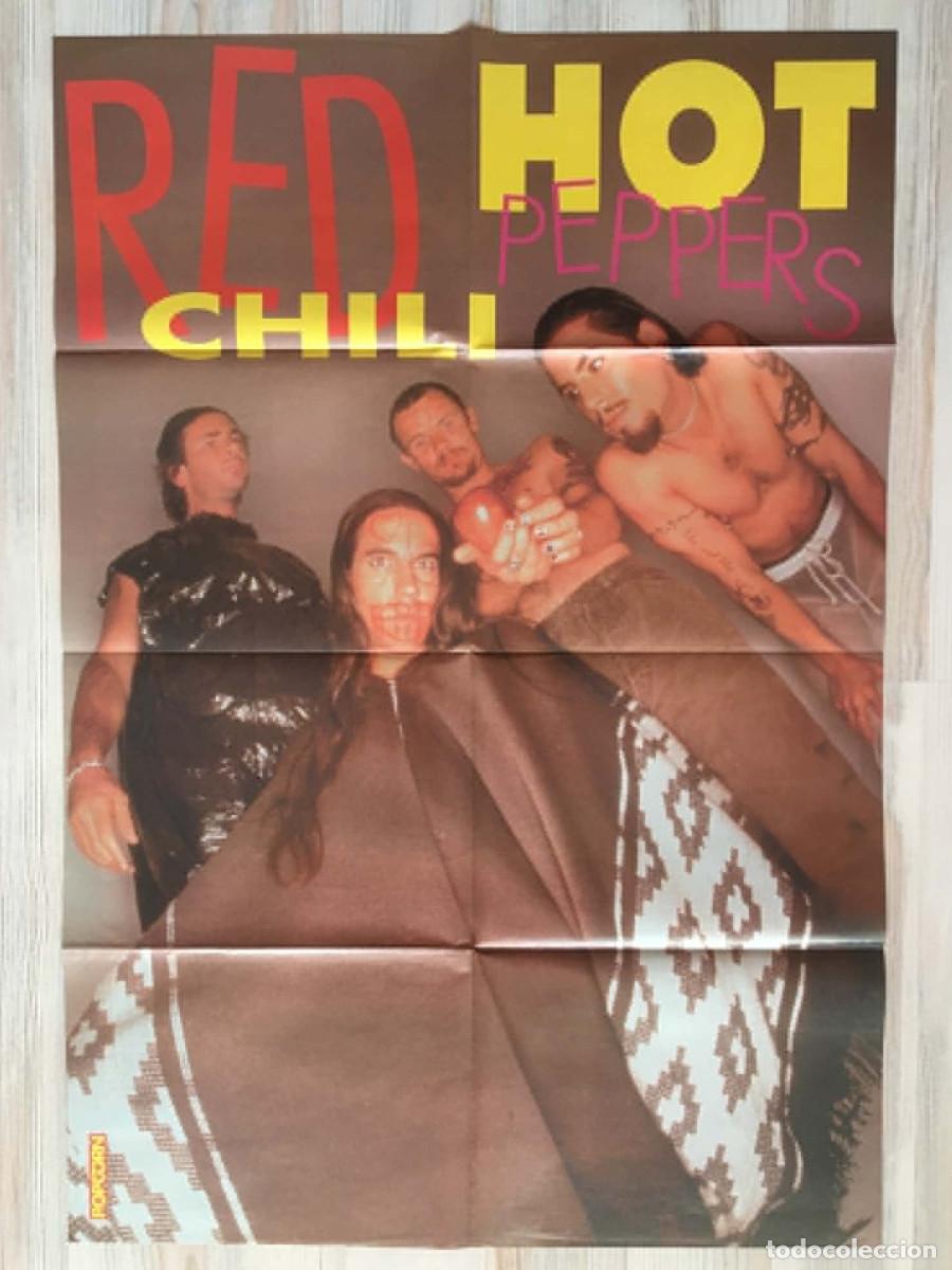 Carteles: Red Hot Chili Peppers / Bulgaria Euro 96 Football Team Rare A1 Double-Sided Poster Popcorn Bulgaria